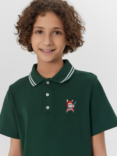 Майка Mark Formelle 113430/1/25-38118Ц-11-2 т.зеленый_669_W_вышивка - фото 3