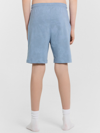 Футболка, шорты Mark Formelle 393329/24-27453П-0 серо_синий_acid_wash_печать_1_сл_на_пол_1сл_на_спин - фото 4