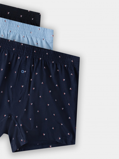 Трусы Mark Formelle 411152-3/25-5323П-0 узор_на_п.голубом_узор_на_гл.синем_узор_на_черном - фото 5