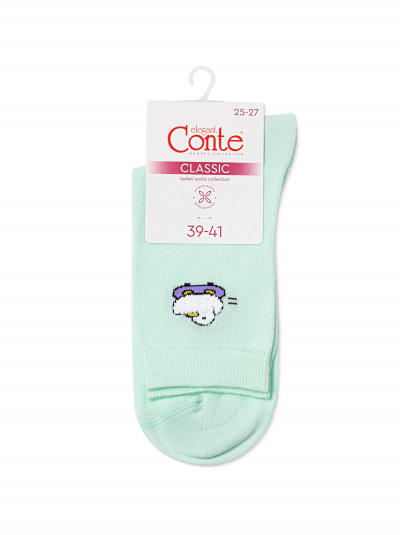 Носки CONTE CLASSIC бледно-бирюзовый 24С-151СП - фото 7
