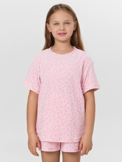 Футболка, шорты Mark Formelle 567761/25-37351ПП-3 розовый_леопард - фото 1