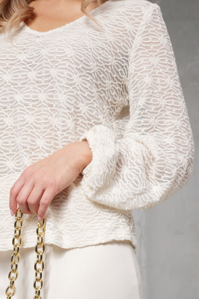 Джемпер Erika С-138 молочный - фото 6