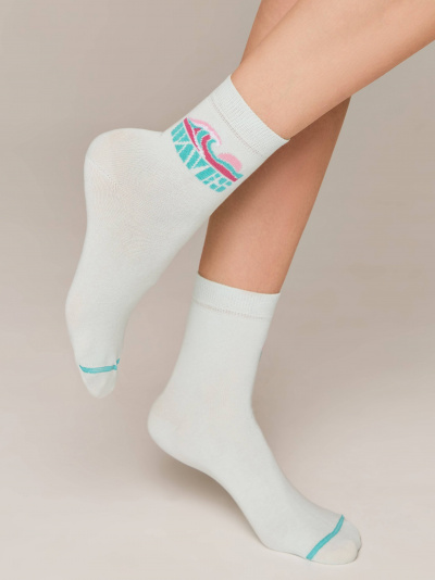 Носки CONTE ESLI CLASSIC бледно-бирюзовый 21С-69СПЕ - фото 2