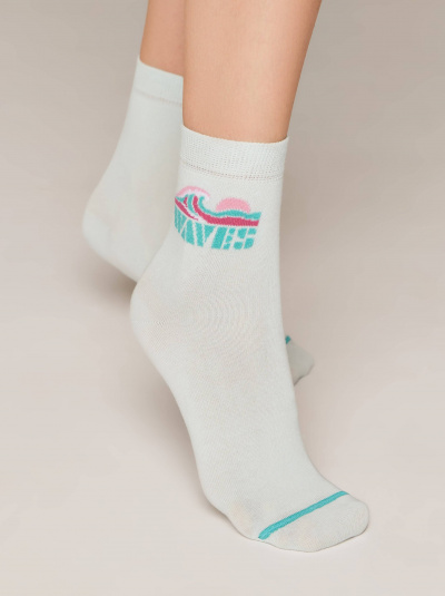 Носки CONTE ESLI CLASSIC бледно-бирюзовый 21С-69СПЕ - фото 4