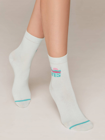 Носки CONTE ESLI CLASSIC бледно-бирюзовый 21С-69СПЕ - фото 3