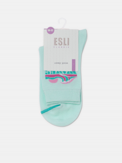 Носки CONTE ESLI CLASSIC бледно-бирюзовый 21С-69СПЕ - фото 6