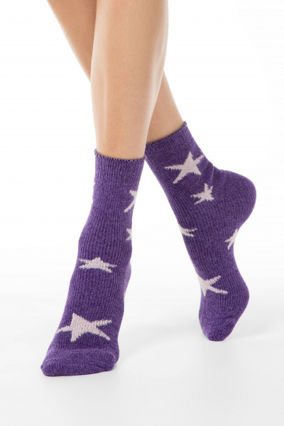Носки CONTE ESLI HOME LINE фиолетовый 52-120 - фото 2