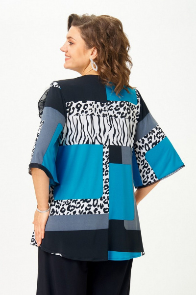 Блуза Svetlana-Style 5036 черный_принт - фото 2