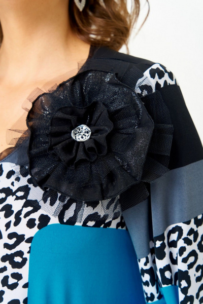 Блуза, брюки Svetlana-Style 5035 черный_принт-черный - фото 4