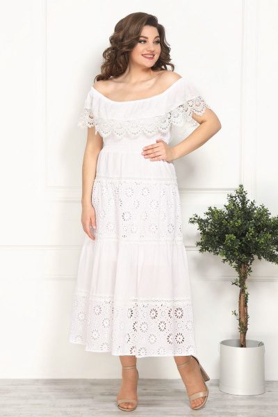 Платье Solomeya Lux 812 белый - фото 1