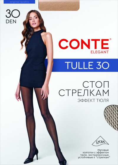 Колготки CONTE TULLE grafit 17С-105СП - фото 1