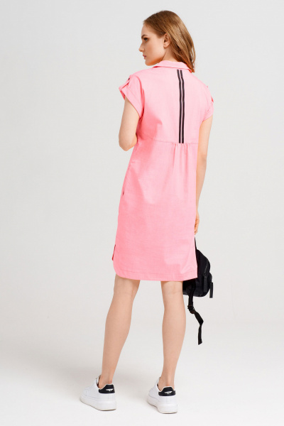 Платье Панда 40280z розовый - фото 2