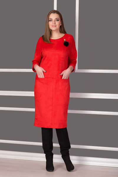 Платье Michel chic 916 красный - фото 1