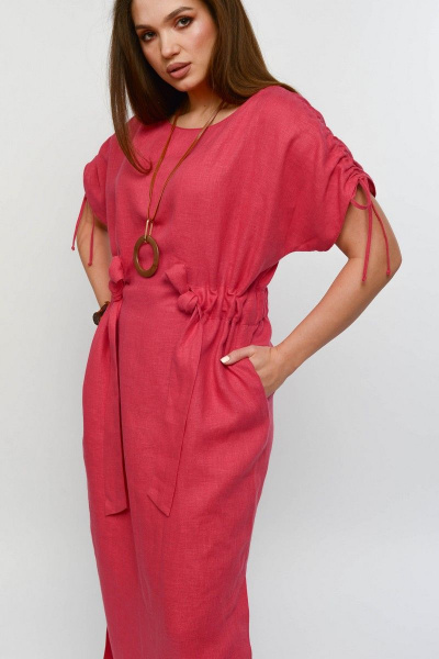Платье MALI 421-033 розовый - фото 3