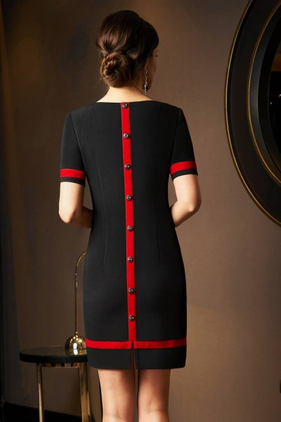 Платье Lissana 3530 черный+красный - фото 4