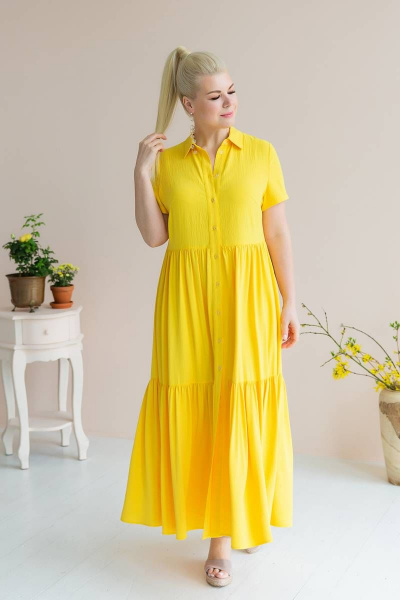 Платье ASV 2417 желтый - фото 6