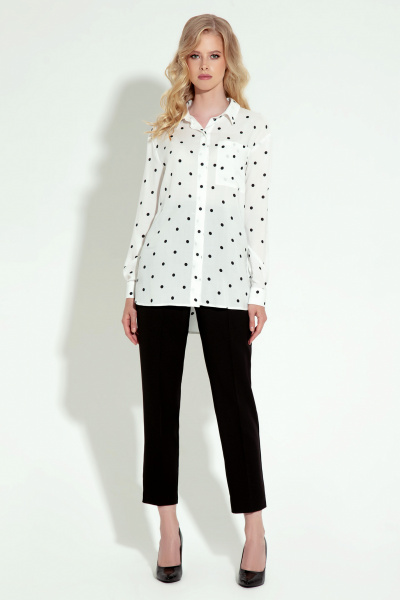 Блуза Панда 16640z бело-черный - фото 1