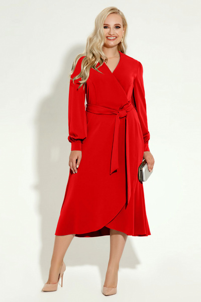 Платье Панда 8280z красный - фото 1