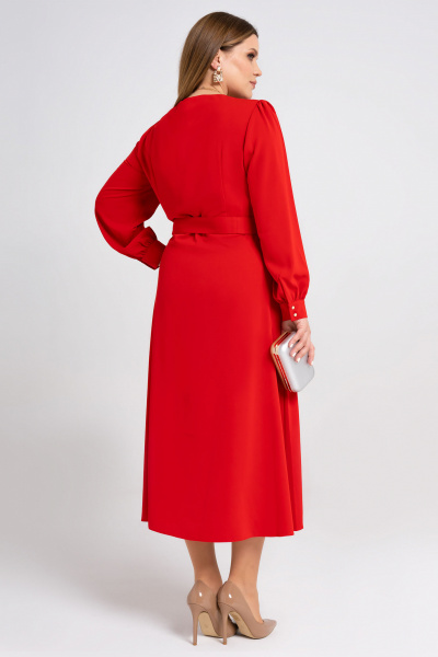 Платье Панда 8281z красный - фото 2