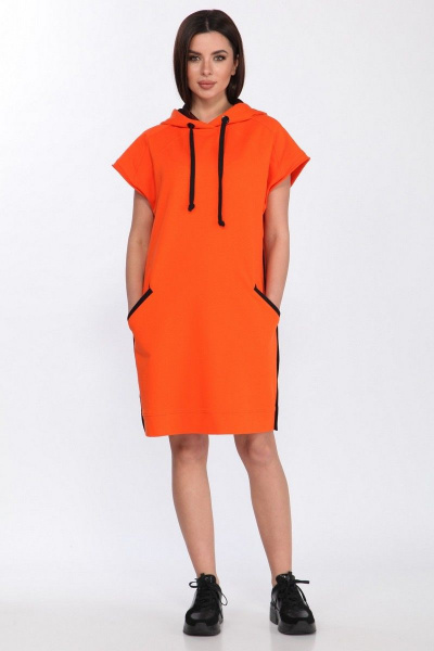 Платье Faufilure С1182 оранж - фото 4