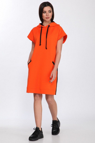 Платье Faufilure С1182 оранж - фото 3