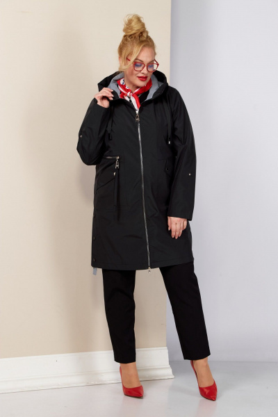 Плащ Shetti 2188 черный - фото 2