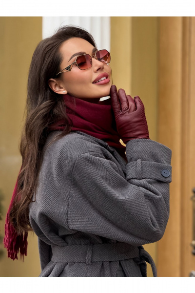 Пальто Skipper Design 116.25 серый_рубчик - фото 4