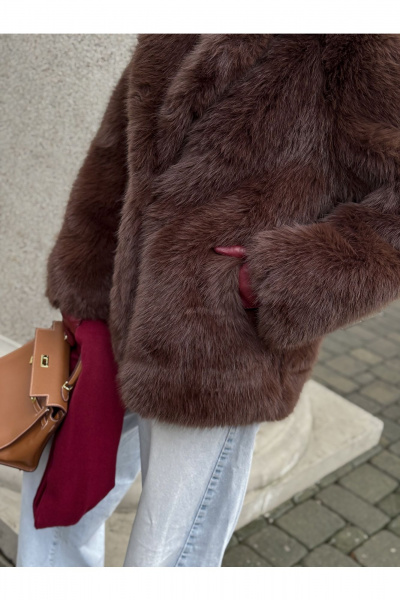 Шуба Skipper Design 151 шоколад - фото 3