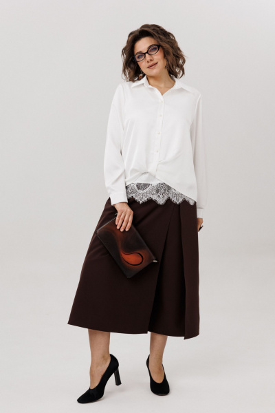 Рубашка Anelli 1663 перламутровая_жемчужина - фото 10