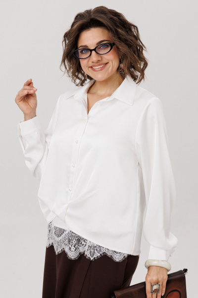 Рубашка Anelli 1663 перламутровая_жемчужина - фото 1