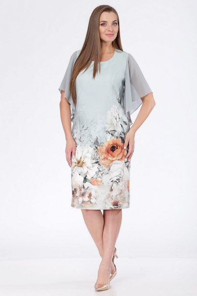 Платье LadisLine 967 цветы - фото 2