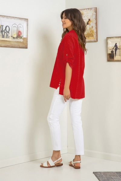Блуза Samnari Т135 красный - фото 2