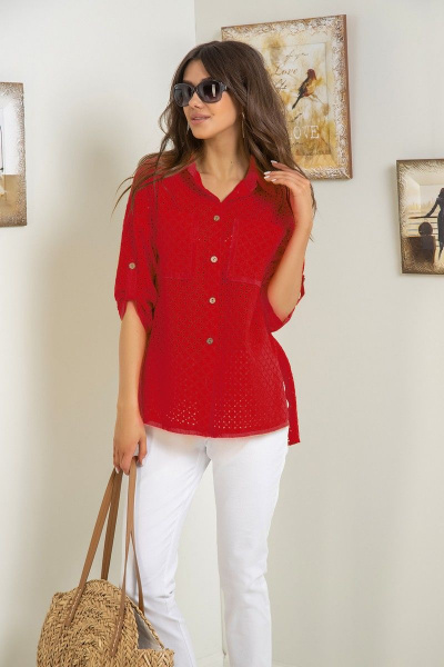 Блуза Samnari Т135 красный - фото 1