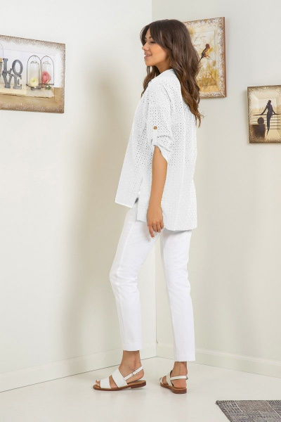 Блуза Samnari Т135 белый - фото 2