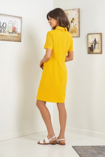 Платье Samnari Т136 желтый - фото 4