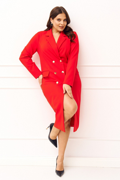 Платье Jolie 1533 красный - фото 7