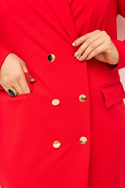 Платье Jolie 1533 красный - фото 6