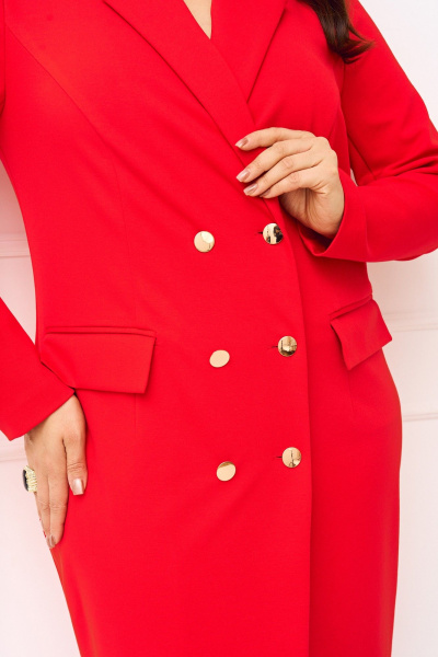 Платье Jolie 1533 красный - фото 5