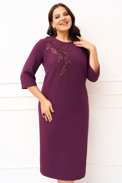 Платье Jolie 1833 винный - фото 7