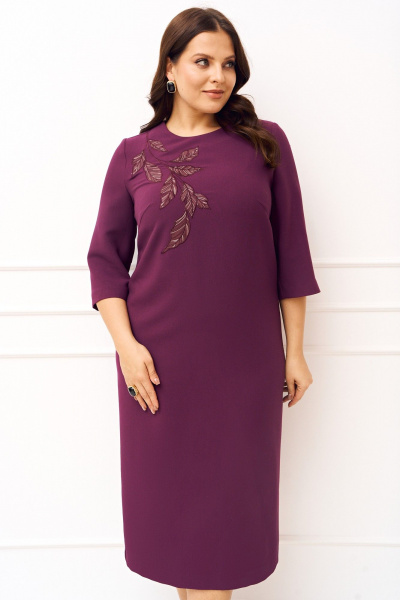 Платье Jolie 1833 винный - фото 3