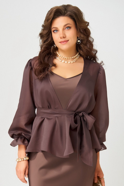 Туника Fita 20762 шоколад - фото 5