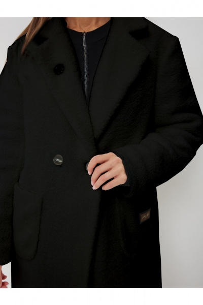 Пальто V&N Fashion 1057 черный - фото 3