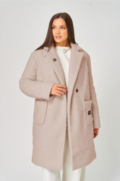 Пальто V&N Fashion 1057 пудра - фото 4