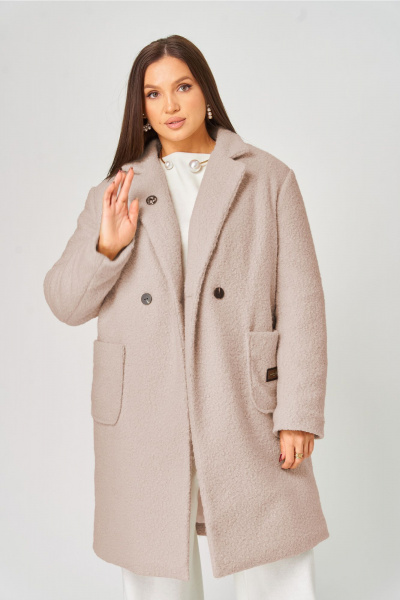 Пальто V&N Fashion 1057 пудра - фото 3