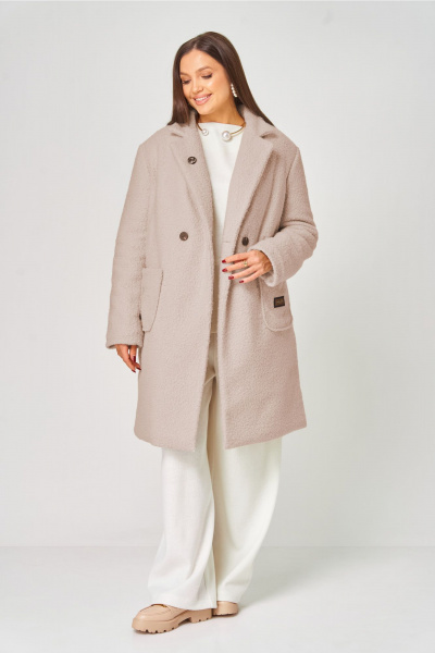 Пальто V&N Fashion 1057 пудра - фото 1