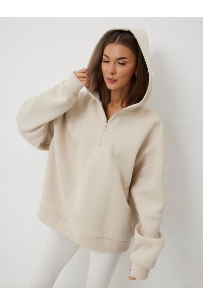 Худи V&N Fashion 1009 бежевый - фото 3