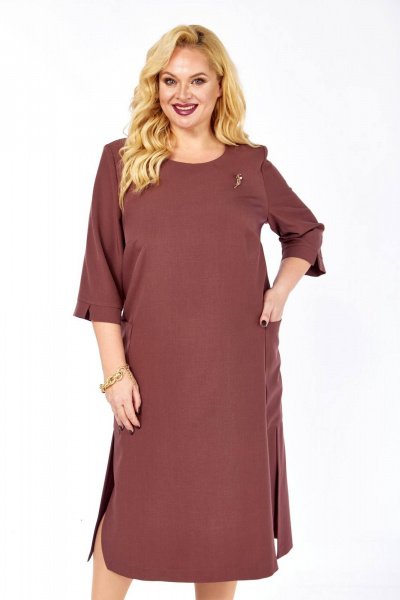 Платье СиБон 0229 корица - фото 1