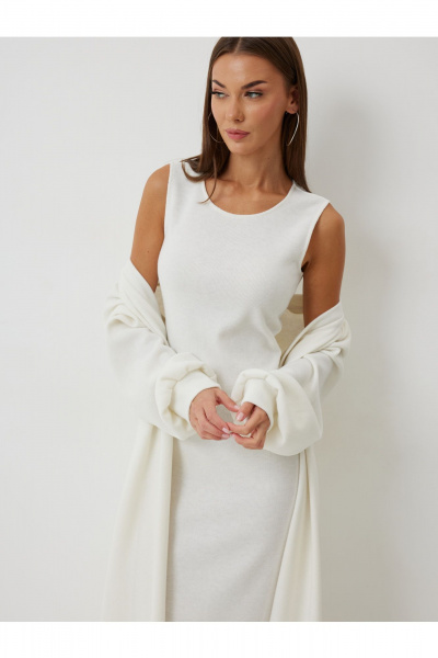 Кардиган, платье V&N Fashion 1079 молочный - фото 6