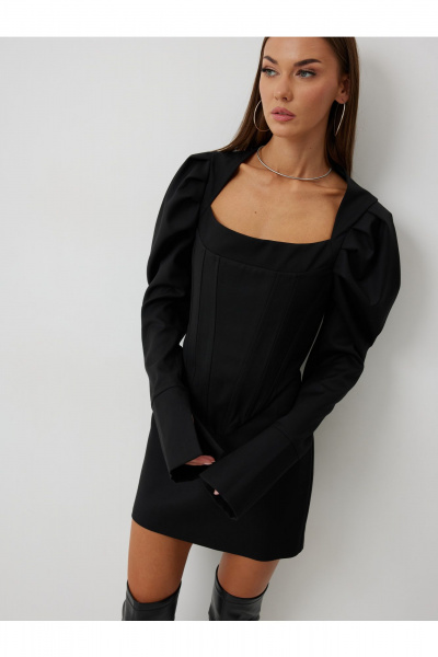 Джемпер, юбка V&N Fashion 1085 черный - фото 3