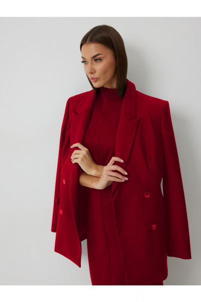 Жакет, юбка V&N Fashion 1088 красный - фото 2